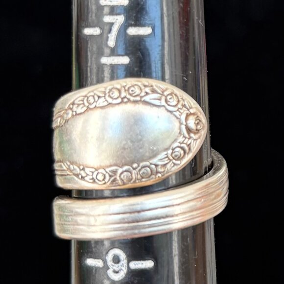 Silverware Silver Plated Ring Size 8 - Picture 6 of 8